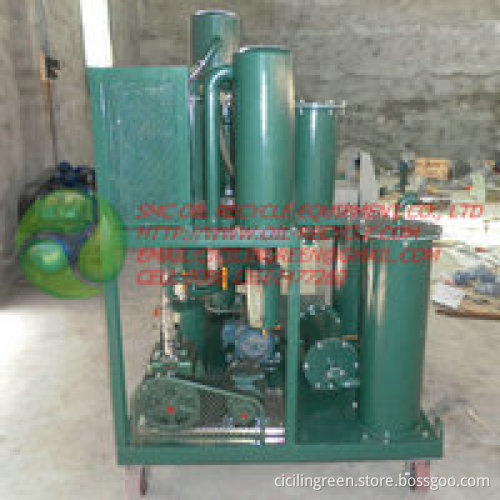 Lubricant oil purifier, lubrication oil purification, lubrication oil recycling plant, lubrication oil regeneration system